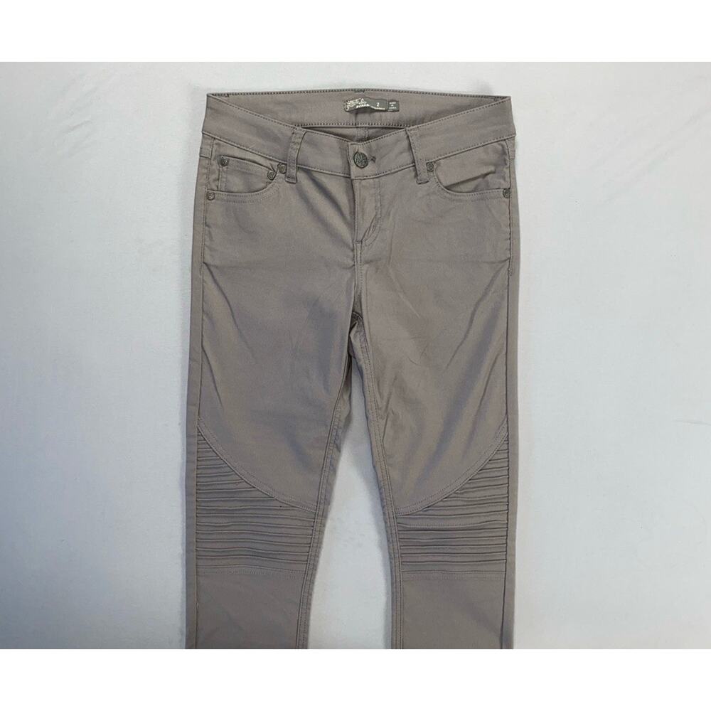 Prana Women's Brenna Moto Lightweight 5-Pocket Jeans, Pants. Gray, Women's 2R.